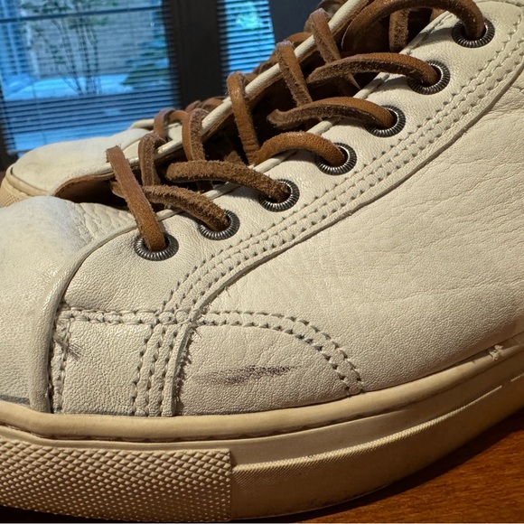 Frye Men's Walker Low White Leather Sneakers - Picture 10 of 10